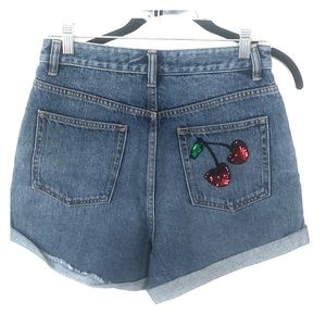 Marc by Marc Jacobs high waisted cherry shorts